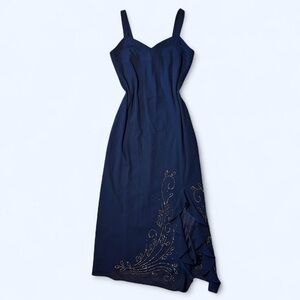 Fairy Blue Floral Rhinestone Dress by R&M Richard’s!